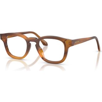 Giorgio Armani 48mm Rectangle optical glasses in Tortoise at Nordstrom