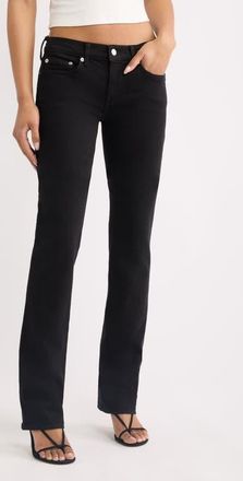 Re/Done The Lean Low Rise Slim Leg Jeans in Midnight Drive at Nordstrom, Size 27