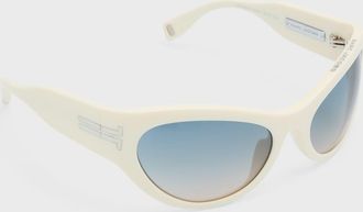 Saint Laurent YSL Acetate Rectangle Sunglasses