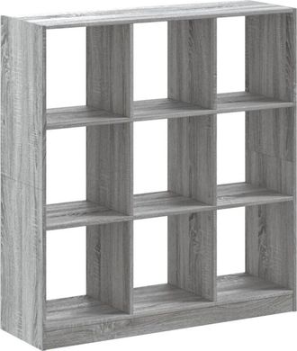 vidaXL Vidaxl - Estantería madera de ingeniería gris Sonoma 102x32x108 cm