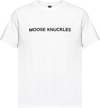 Moose Knuckles T-shirt con stampa - Bianco