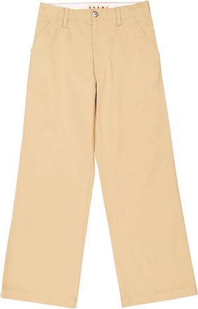 Marni Wide-Leg Cotton Gabardine Trousers