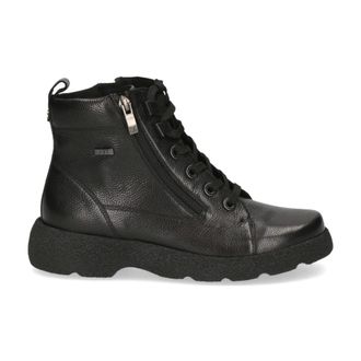 Caprice Zwarte Casual Enkellaarsjes voor Vrouwen - Dames - Veterlaarzen - Zwart - 37 EU - Schoenen