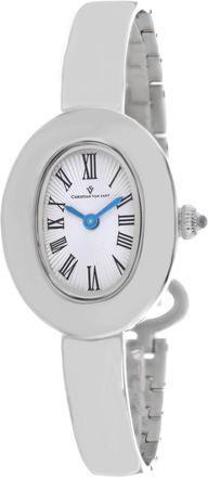 Christian Van Sant Womens Anora Silver Dial Watch