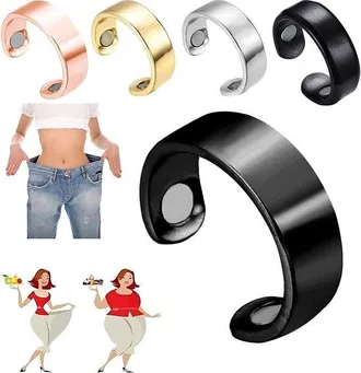 OEM Juego De 4 Anillos Magn&eacute;ticos Ajustables Para Migra&ntilde;a Y Acupresi&oacute;n, Ideales Para Hombres Y Mujeres