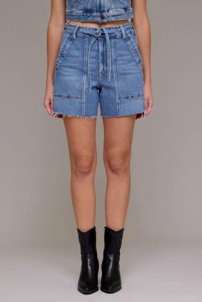 Hidden Jeans Womens Ava High Rise Shorts In Blue