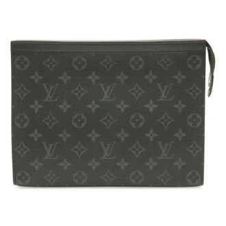 Louis Vuitton Pre-owned Pochette Voyage MM Monogram Eclipse Clutch Bag - unisex - Louis Vuitton Vintage - Vintage Clutches - Black - ONE SIZE - Pre-owned