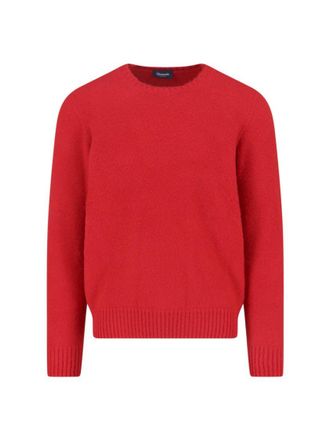 Drumohr Cashmere Sweater, Red, Crew Neck, Long Sleeves
