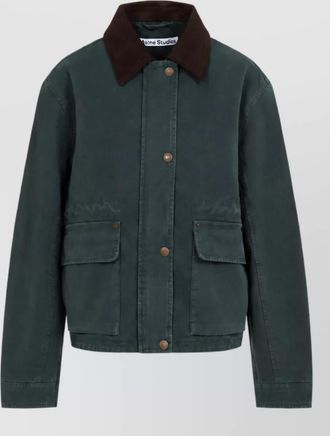 Acne Studios cotton single-breasted coat