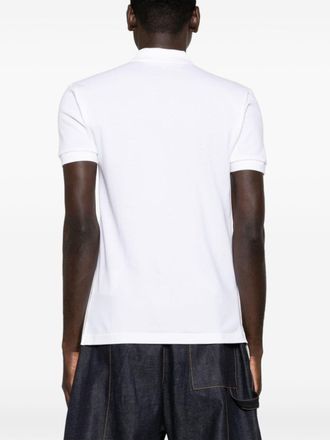 Comme Des Gar&ccedil;ons Heart-Logo Cotton Piqu&eacute; Polo - White