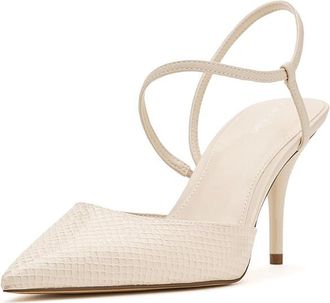 Calvin Klein Cordera Womens Shoes Ivory Snake : 6.5 M, Synthetic