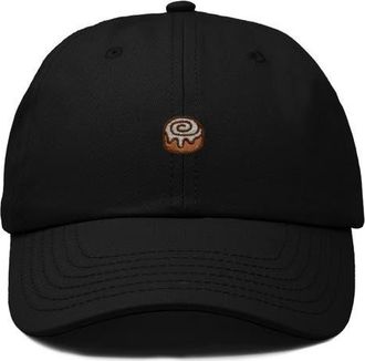 Dalix Cinnamon Roll Dad Cap in Black at Nordstrom