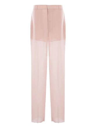 Blumarine semi-sheer trousers - Pink