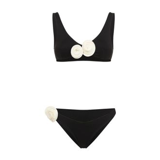 La Reveche Bikinis, female, Black, Size: M Black Swimwear for Women Ss25