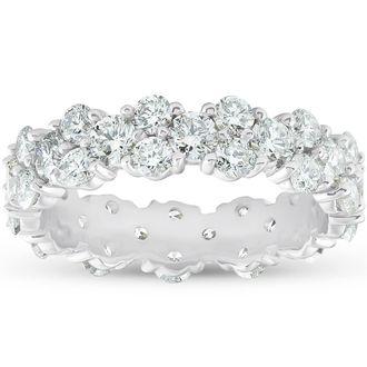 Pompeii3 2 3/4 ct Diamond Eternity Ring Womens Wedding Anniversary Band