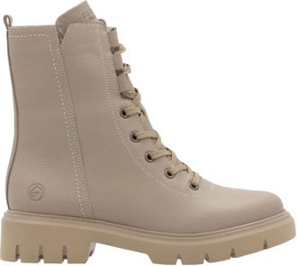 Remonte Bruine Casual Enkellaarsjes voor Dames - Dames - Veterlaarzen - Bruin - 38 EU - Wol - Schoenen