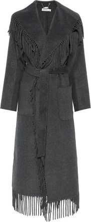 SIMKHAI Carrie Fringe Robe Coat