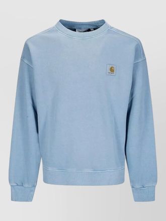 Carhartt Work in Progress cotton logo crewneck sweatshirt