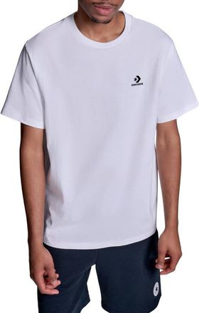 Converse Star Chevron T-Shirt in White 10A at Nordstrom, Size X-Small