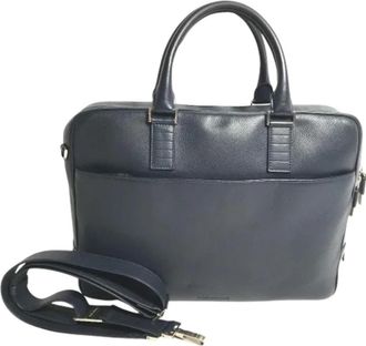 Dior Pre-owned Leather dior-bags - Heren - Vintage Handtas - Blauw - ONE Size - Leer - Vintage