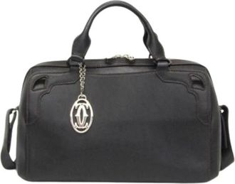 Cartier Pre-owned Vintage Handtas - Dames - Vintage Handtas - Zwart - ONE Size - Leer - Vintage
