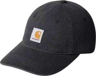Carhartt Work in Progress Black Logo Baseball Hat