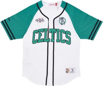 Mitchell & Ness Boston Celtics NBA Oefenjersey - Heren - Fitness - Veelkleurig - L - Katoen - Fitness