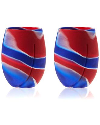 True Pack Of 2 Flexi: Tie Dye Aerating Silicone Cups