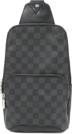 Louis Vuitton Graphite Coated Canvas Shoulder Bag (Pre-Owned)