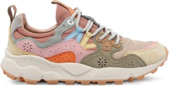 Flower Mountain perforated leather sneakers - Neutrals