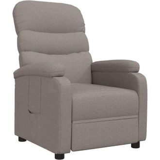vidaXL Sill&oacute;n Reclinable De Tela Gris Taupe Vidaxl