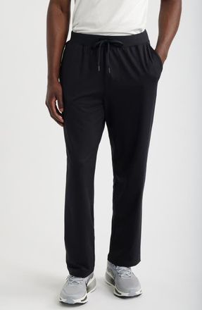 Zella Live In Slim Fit Knit Drawstring Pants in Black at Nordstrom, Size Xx-Large