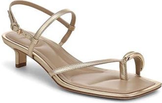 Vince Polli Kitten Heel Sandal in Champagne at Nordstrom, Size 7.5