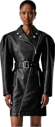 Karl Lagerfeld A-lijn mini jurk - Dames - Korte kleedjes - Zwart - M - Polyester - Kleedjes