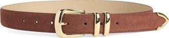 Favorite Daughter The Jordan Suede Belt in Light Brown at Nordstrom, Size X-Large