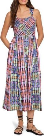 Nic+Zoe Sarah Rainbow Macaroon Sleeveless Maxi Dress in Pink Multi at Nordstrom Rack, Size Small P