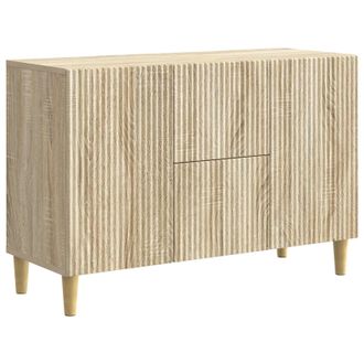 vidaXL Aparador Roble Sonoma 89 X 34,5 X 60 Cm Madera De Ingenier&iacute;a Vidaxl