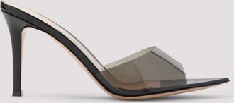 Gianvito Rossi Black Slip On Heels