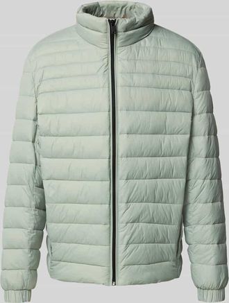 Boss Orange by Hugo Boss BOSS Orange Slim Fit Steppjacke mit Stehkragen Modell ODEN2 in Mint, Größe 46