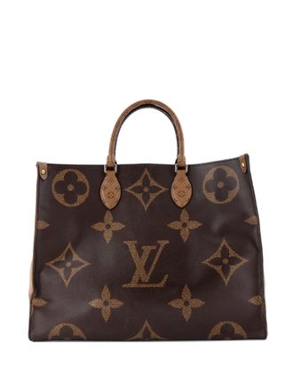 Louis Vuitton OnTheGo Reverse Monogram Giant GM tote bag - Brown
