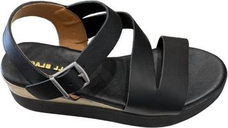 All Black Womens Platform Sandals In Black