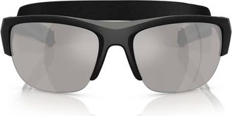 Prada Light Grey Mirror Silver Wrap Mens Sunglasses PS A01S 1BO05A 69