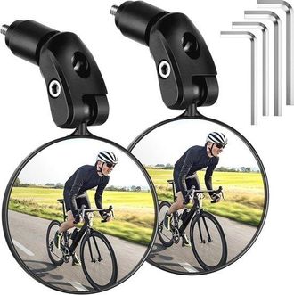 OEM Espejo Retrovisor Para Bicicleta, Giratorio 360&deg; Y Plegable - 2 Espejos Retrovisores Para Bicicletas