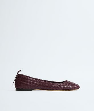 Bottega Veneta Charlotte Ballerina - Bordeaux - Women - 37.5