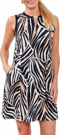 Tribal Sleeveless Crew Neck Dress In Tuscan Tan-3322