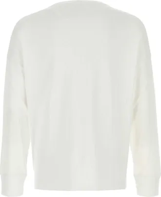 Loewe Mens White Cotton T-Shirt Exterior Exterior: T-shirts And Polos
