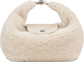 Longchamp Le Pliage Xtra XS mini bag - women - Sheep Skin/Shearling/Recycled Polyester - One Size - Neutrals
