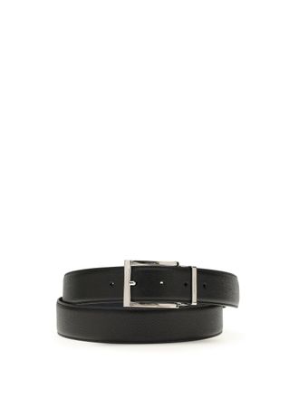 Ferragamo Mens Belt Reversible Skipper Blue Calf Leather