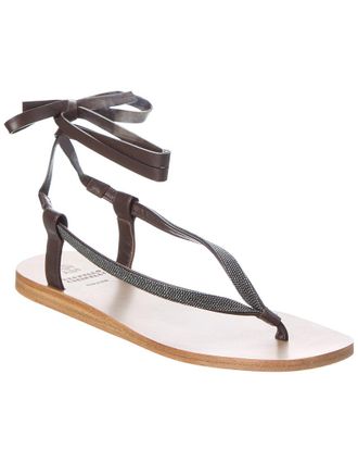 Brunello Cucinelli Leather Sandal