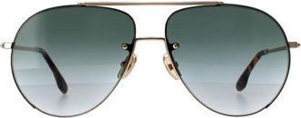 Victoria Beckham Aviator Womens Gold Green Gradient VB213S Metal - One Size
